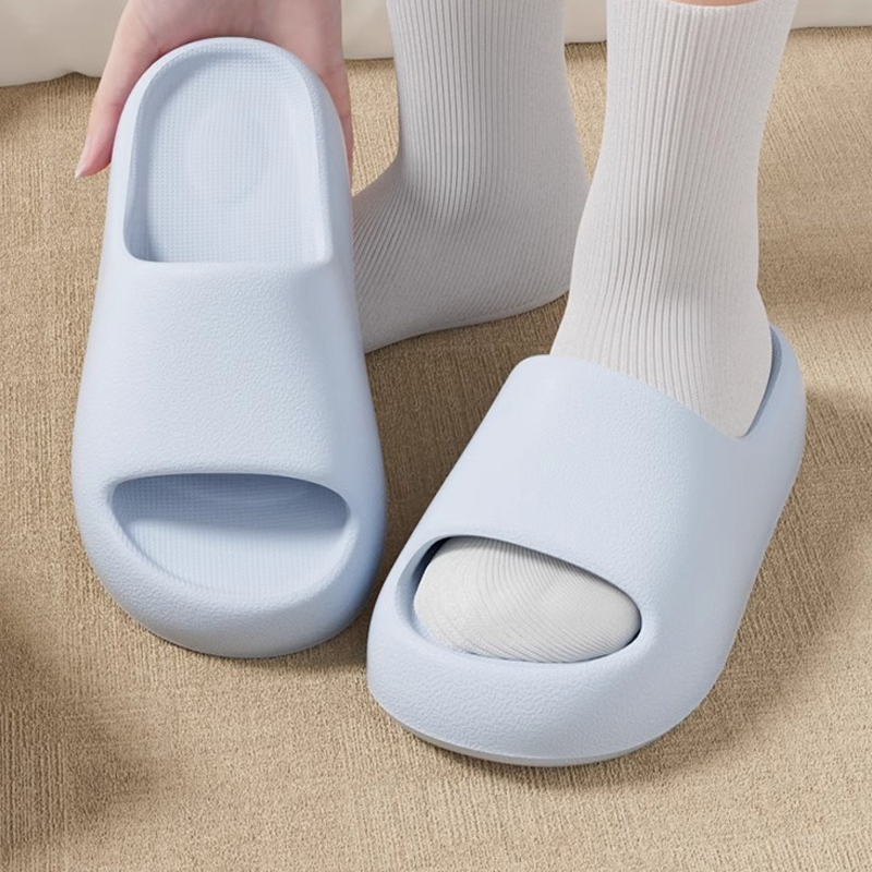 Sneaker Care Set - Damen-Hausschuhe, Cloud-Gummi-Plateau, Sommer-Sandalen, weiche Slides, Flip-Flops,